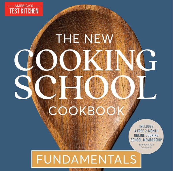 Cookbook cover for The New Cooking School Cookbook.