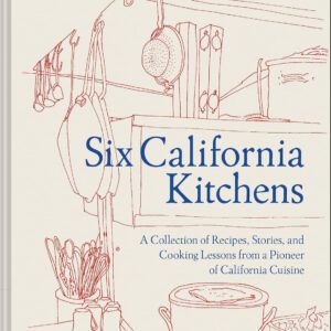 Cookbook cover for Six California Kitchens.