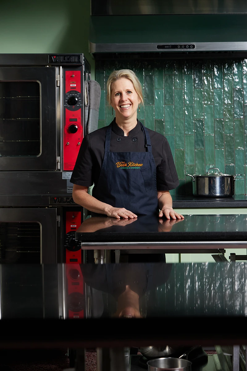 chef nicole in the book kitchen