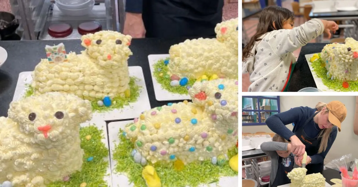 Lamb cake decorating class